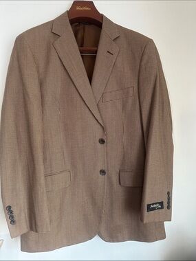 Vintage southwick Classic Men's Brown Houndstooth Blazer size 42R